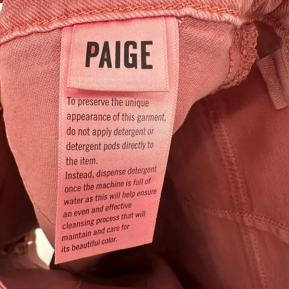 PAIGE New Mayslie Denim Shorts in PInk // 31